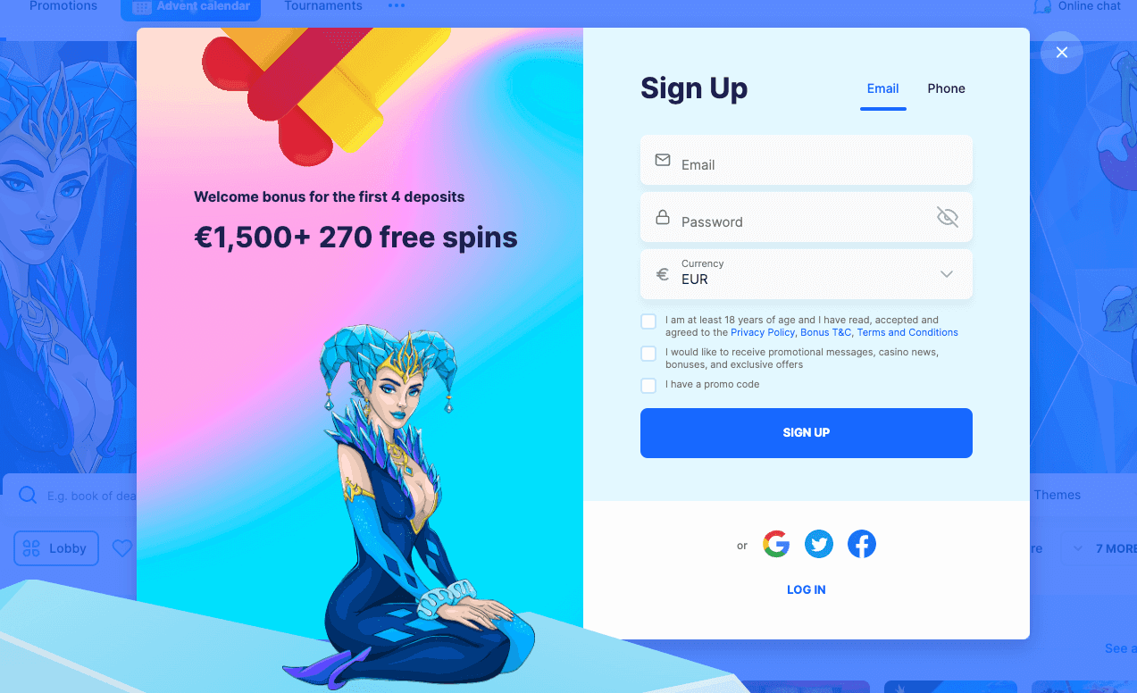 ICE Casino reģistrācija